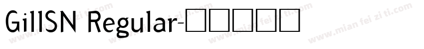 GillSN Regular字体转换